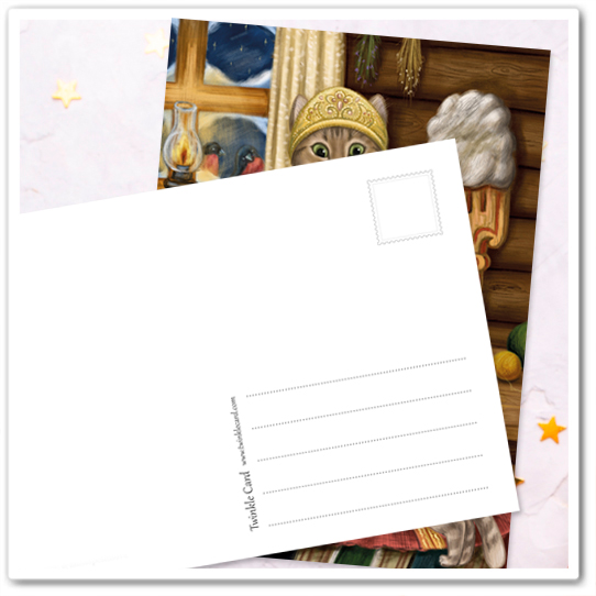 Кошка с прялкой