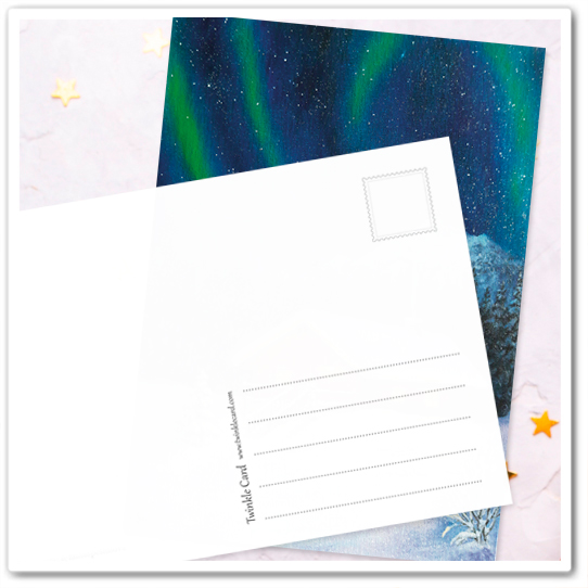 Зимний пейзаж с сиянием