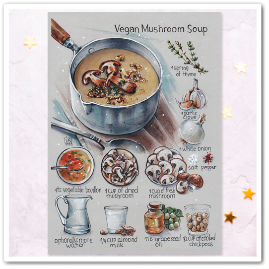 Нутово-грибной суп