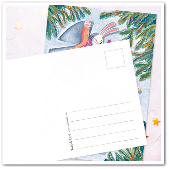 Зайчики. Снежные ангелы