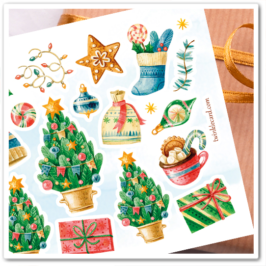 Наклейки "Новогоднее настроение"