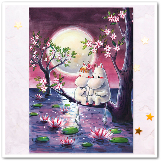 Муми-тролли. При луне