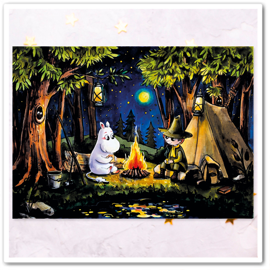 Муми и снусмумрик. У костра