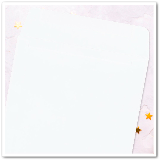 Конверт квадратный белый