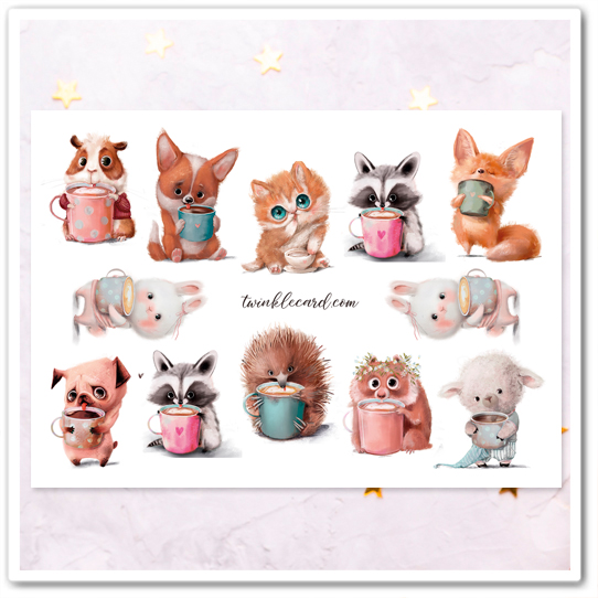 Наклейки "Кофемания 1"