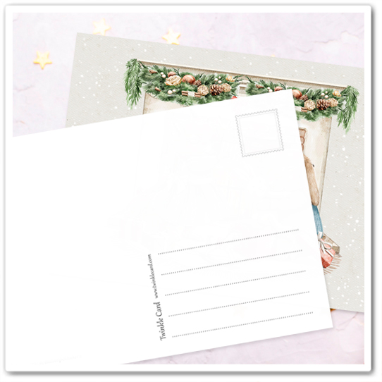 Белочка и кролик открывают подарки