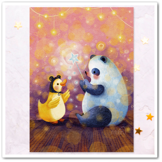 Панда и ее друг. Волшебство