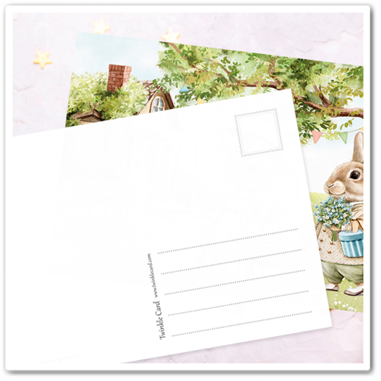 Семья кроликов. Праздник Пасхи