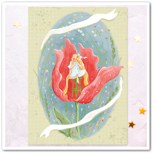 Дюймовочка в тюльпане