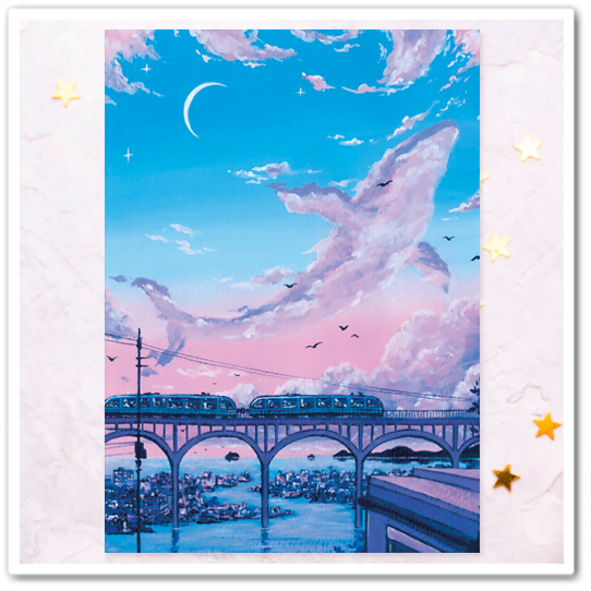 Облако - кит над мостом