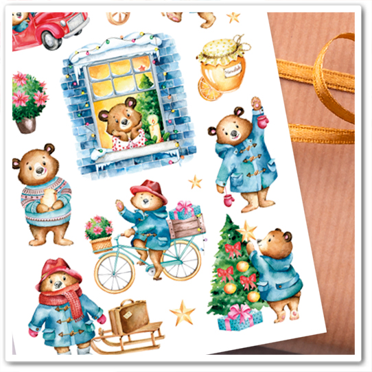 Наклейки "Медвежонок Паддингтон"