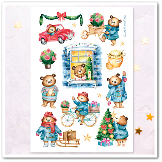 Наклейки "Медвежонок Паддингтон"