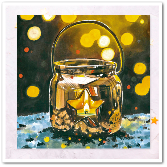 Фонарик со свечой