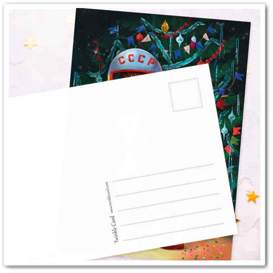 На Ёлке. Космонавт и Луна