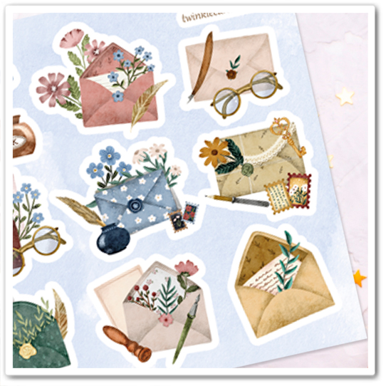 Наклейки "Письма"