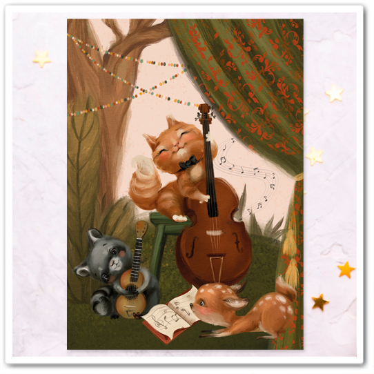 Лесные музыканты. Джаз на контрабасе