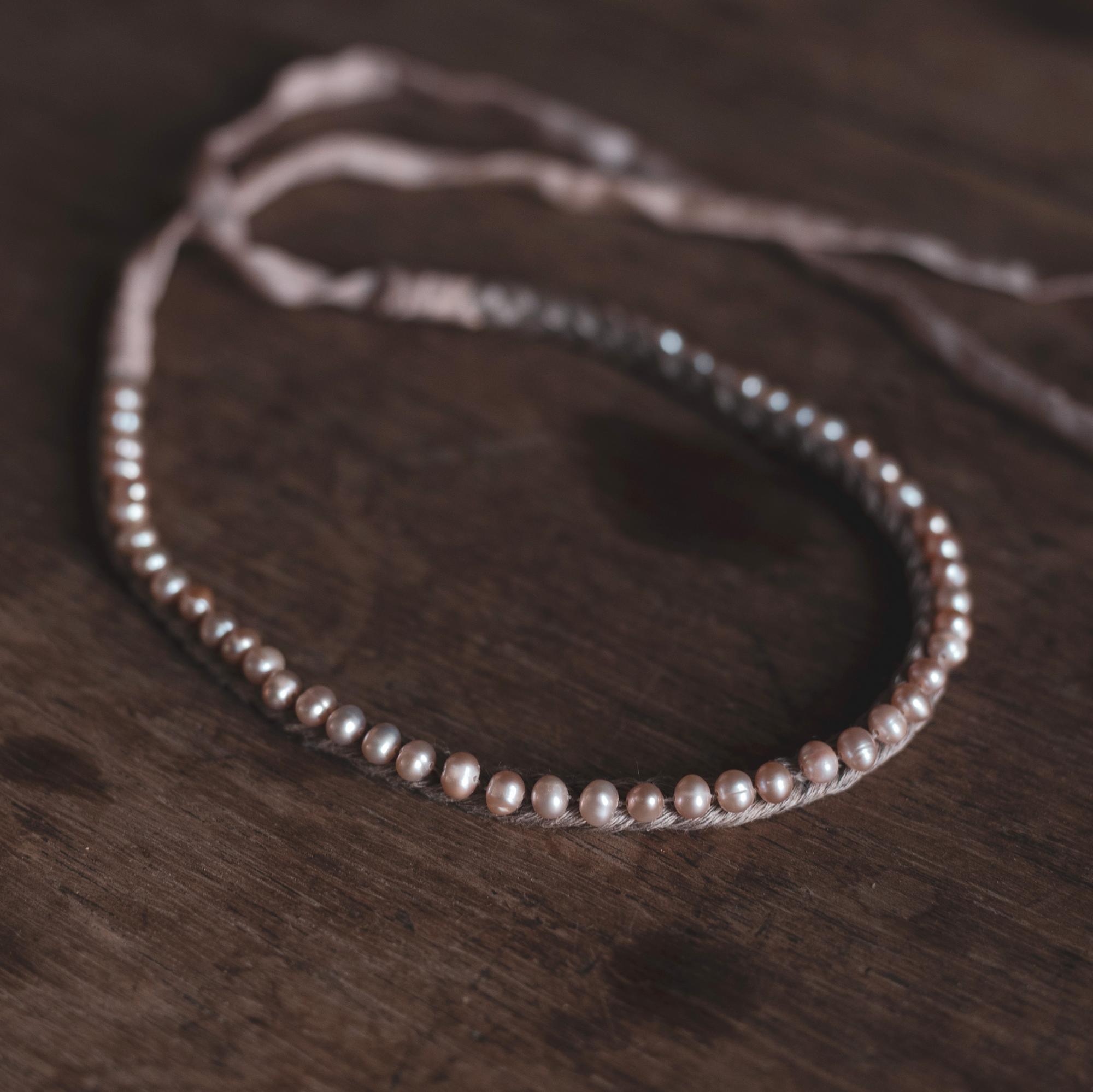 Чокер "ожерелок " персиковый