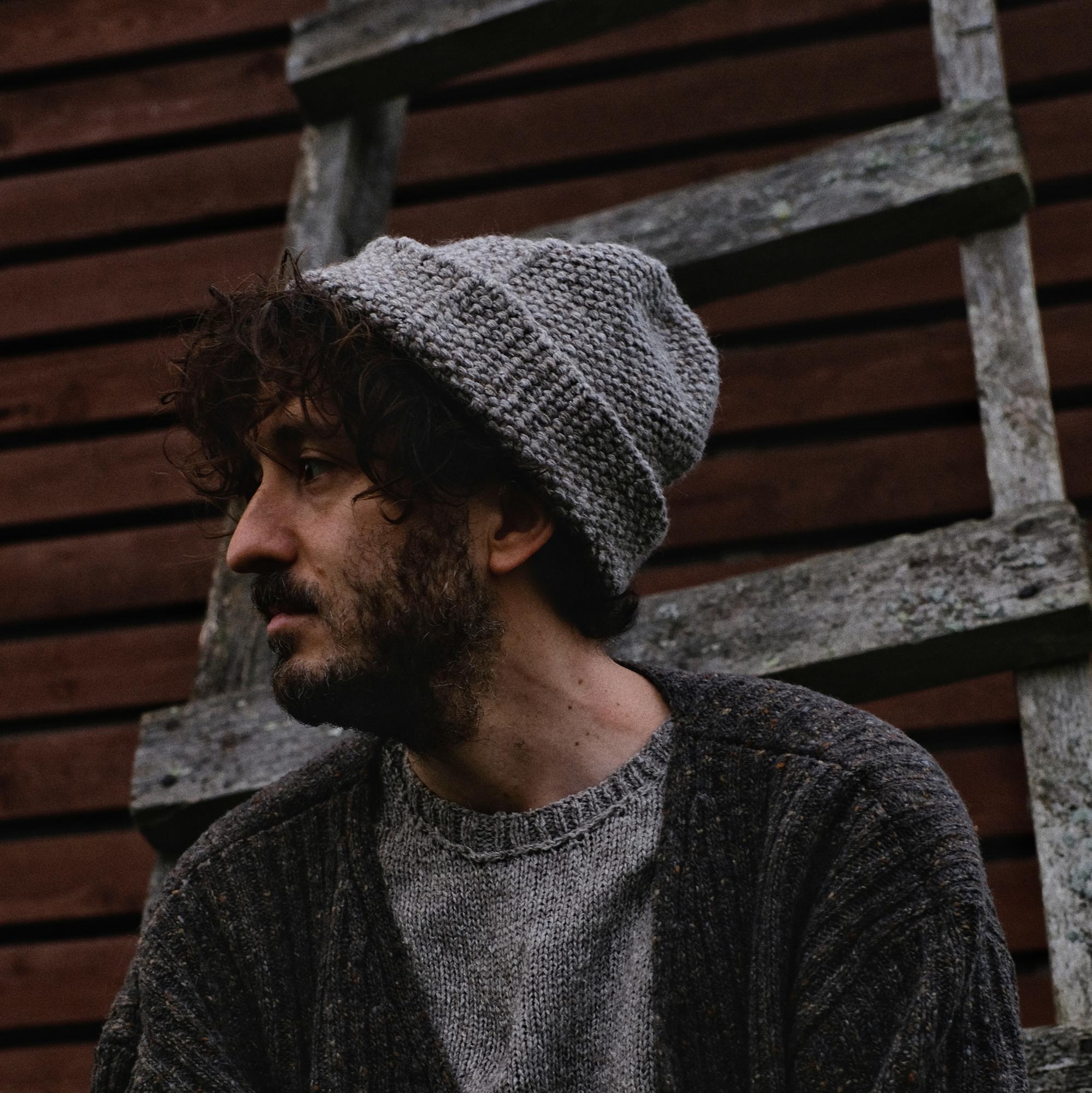 Шапка "Тканная" серая