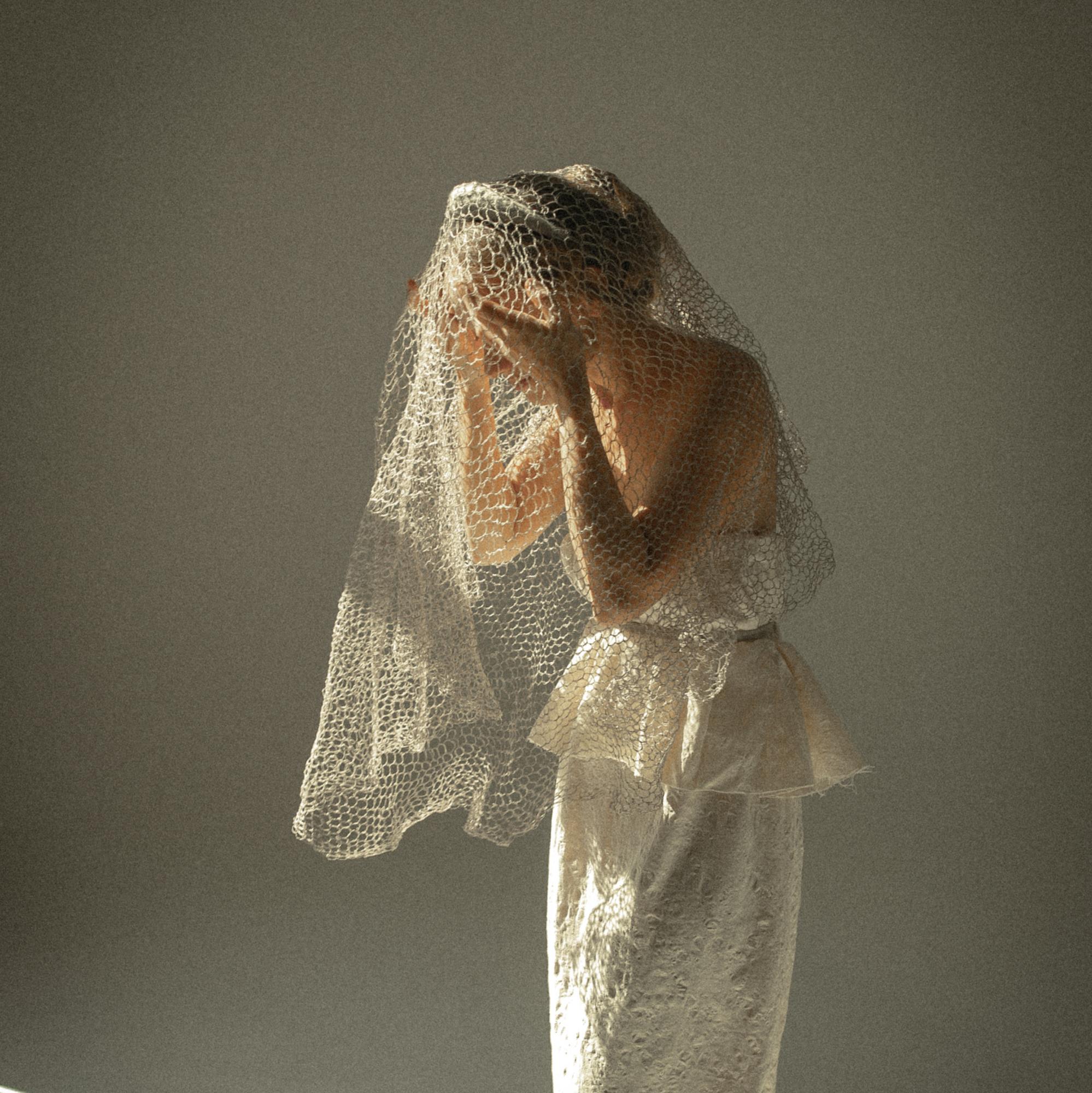 Фата ажурная, льняная