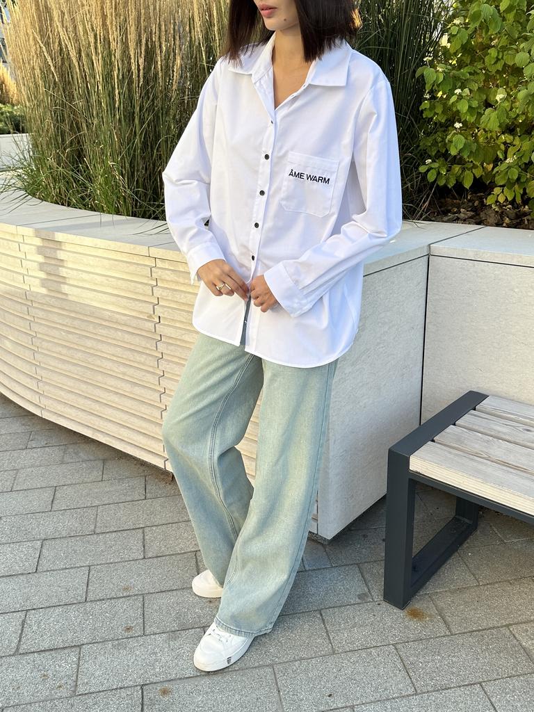 Рубашка классического кроя с логотипом ÂME WARM