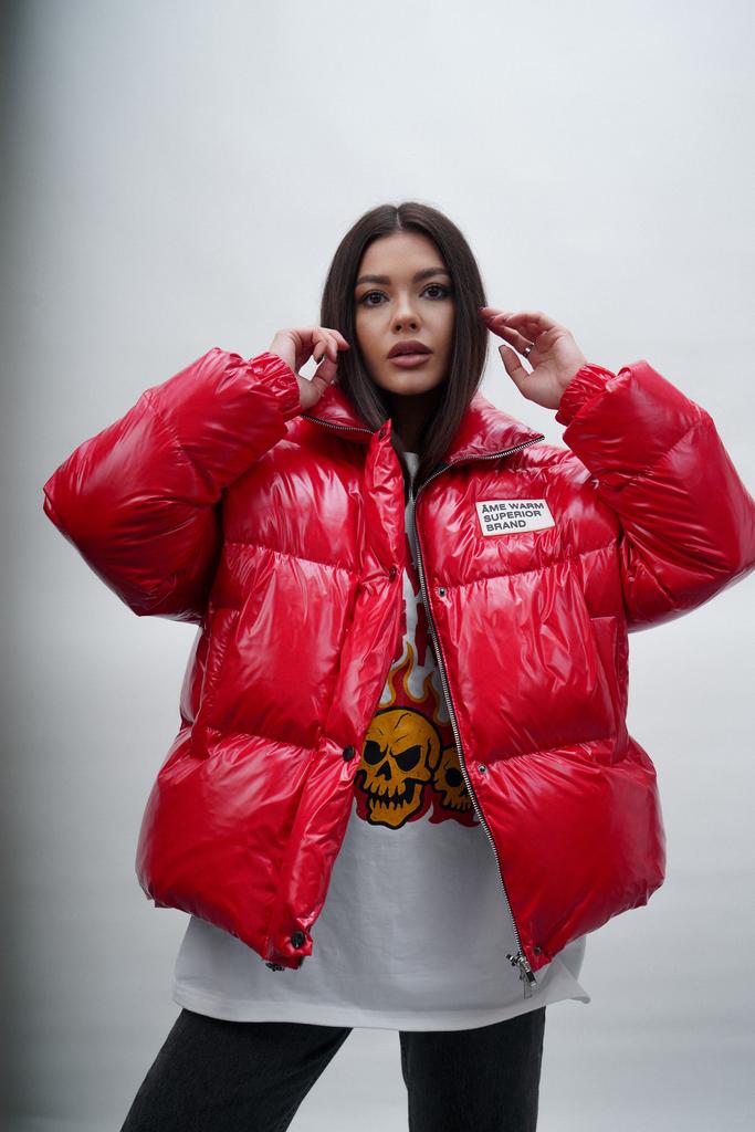 Куртка на пуху Glossy Red