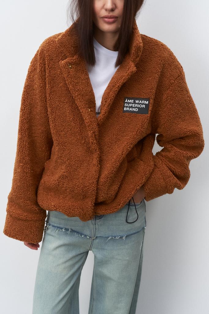 Шерстяная шубка Beige