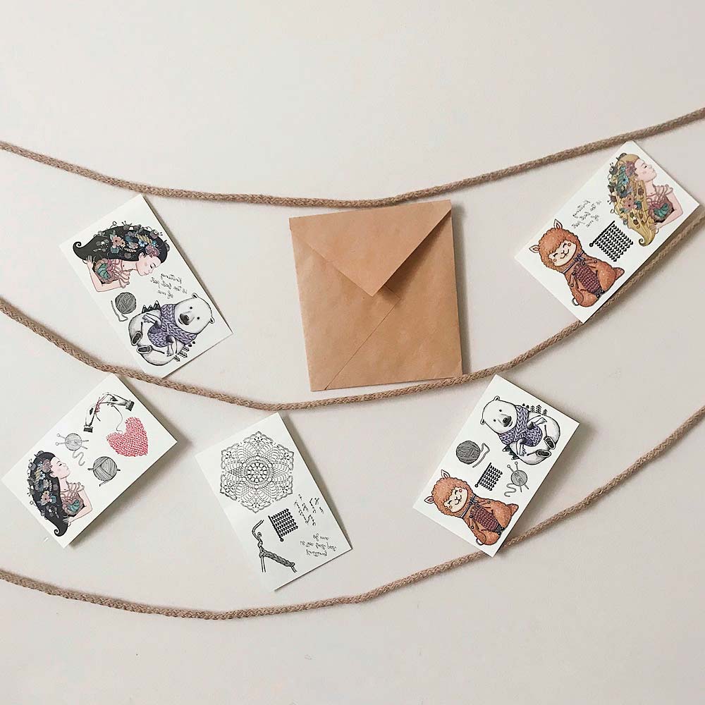 Переводные вязальные татуировки  | Wool Story