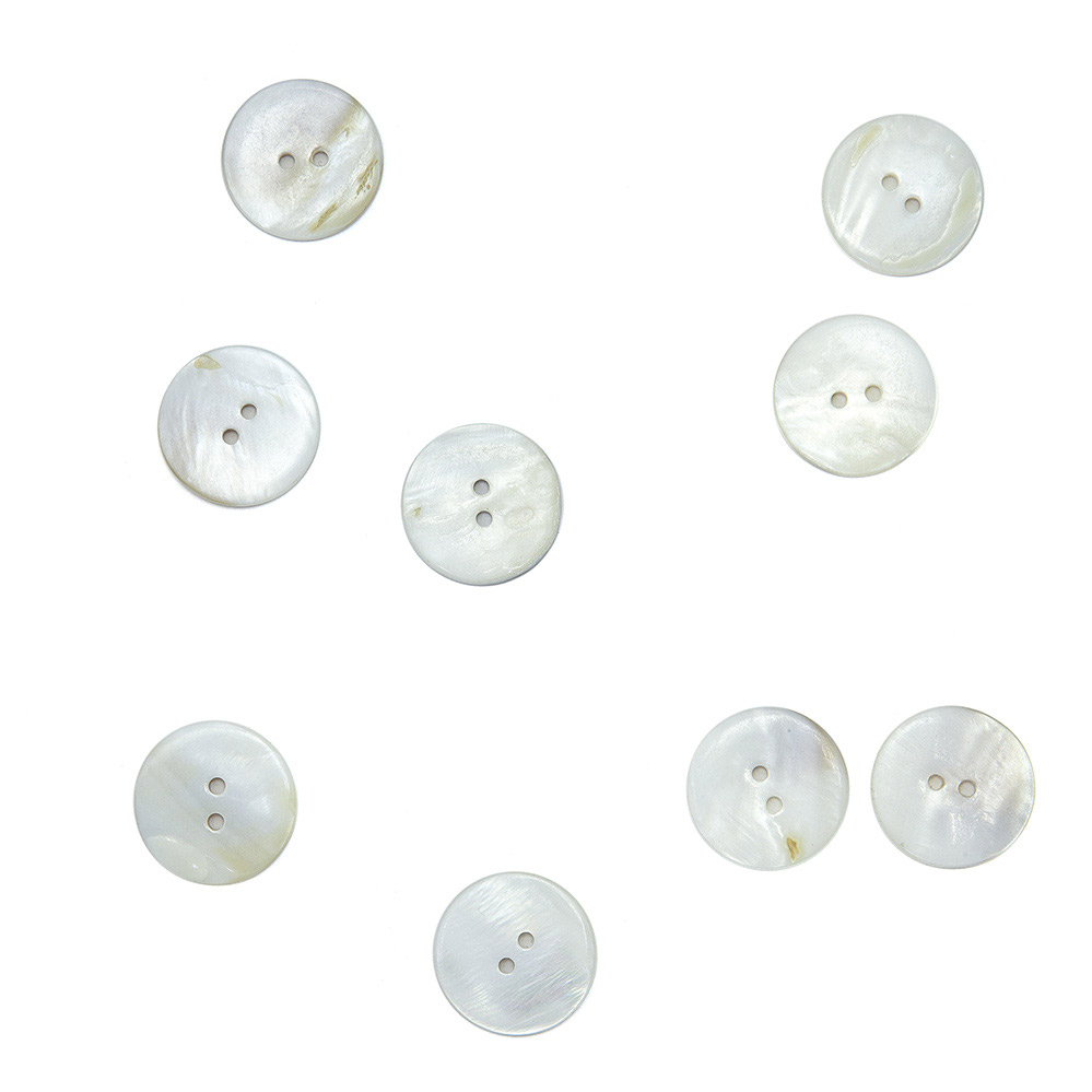 Пуговицы из перламутра, арт. ПП016, круглые, 23 мм, лицо | Wool Story