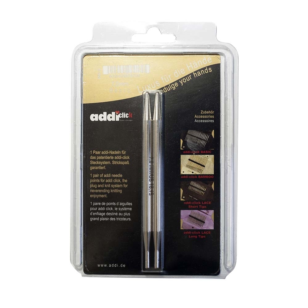 Латунные никелированные спицы диаметром 7 мм для наборов AddiClick | Wool Story