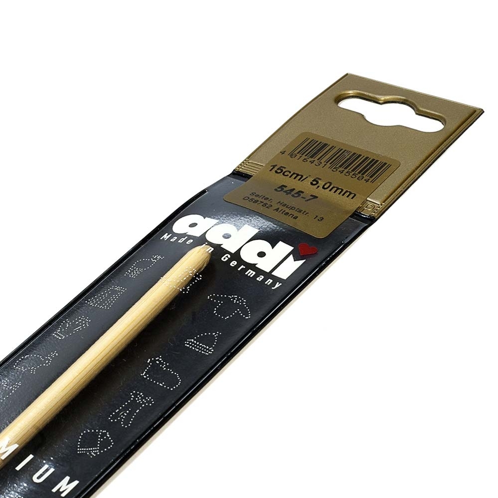 Бамбуковый вязальный крючок addi 5 мм | Wool Story