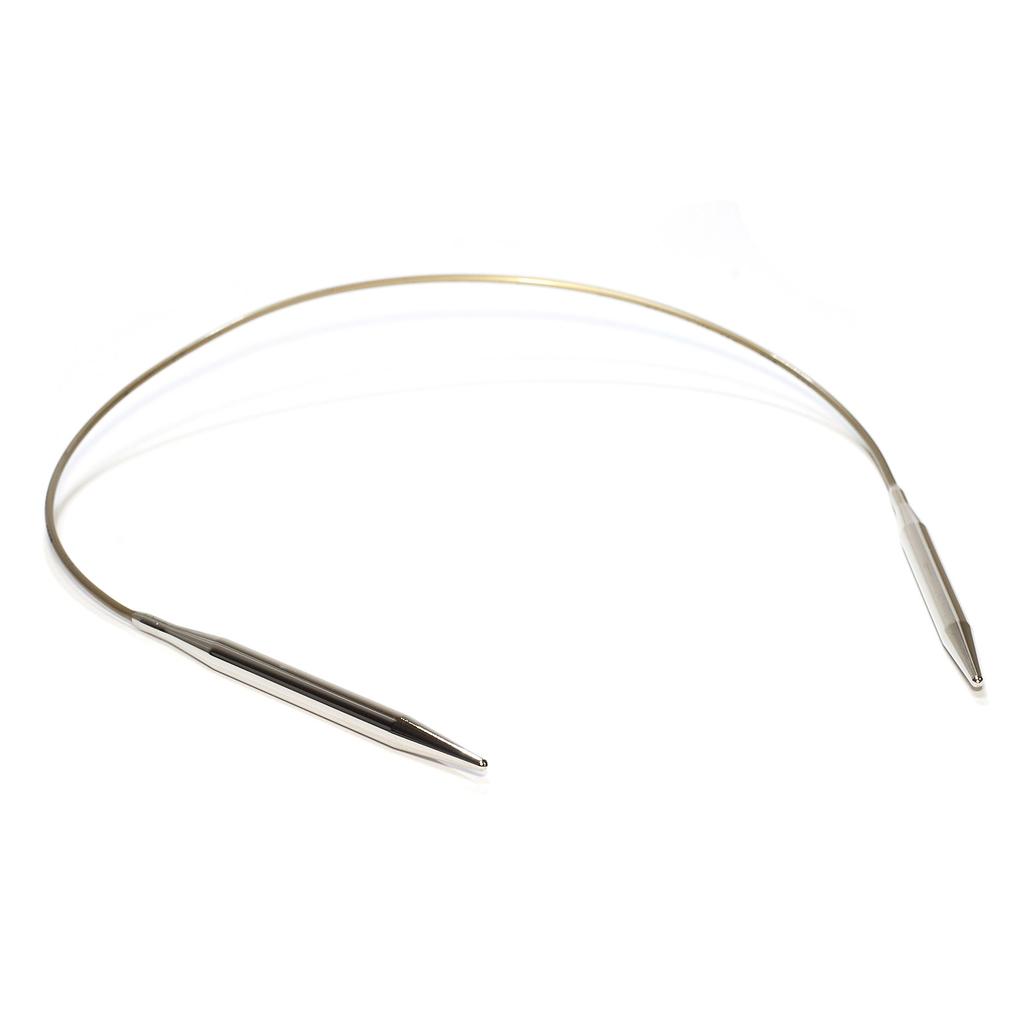 Круговые спицы Addi диаметром 6 мм на золотой леске | Wool Story