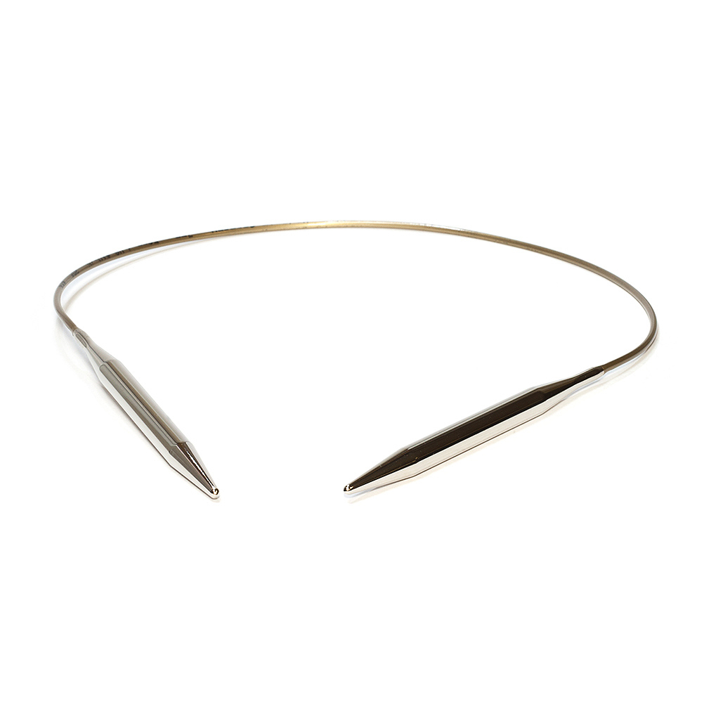 Круговые спицы Addi диаметром 7 мм на золотой леске | Wool Story