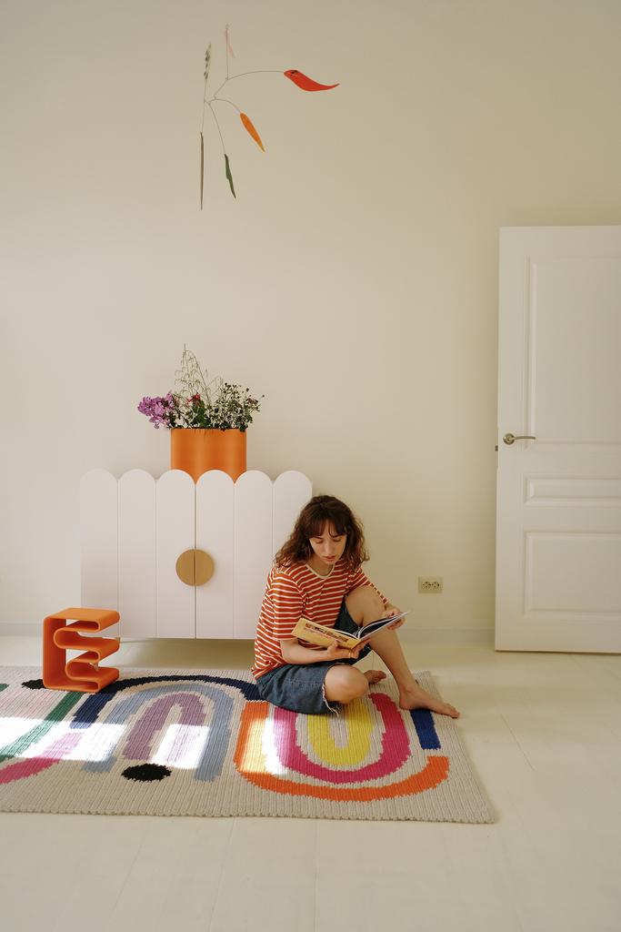 СХЕМА ВЯЗАНИЯ КОВРА "РАДУГА" MINI