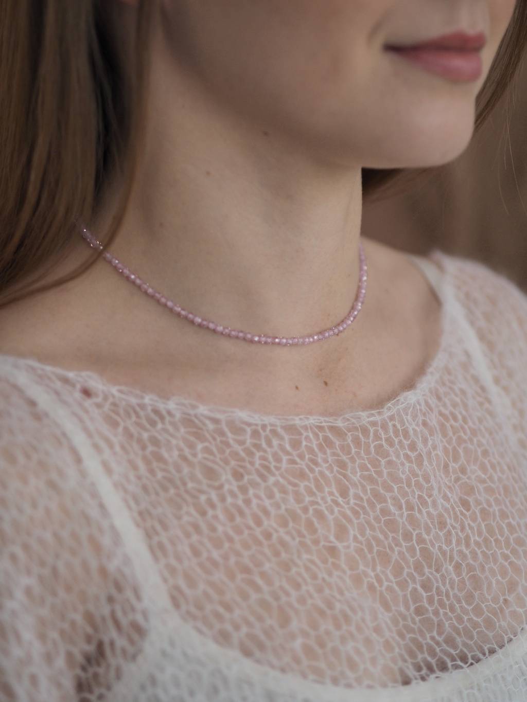 Чокер из цирконов