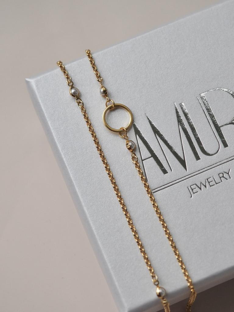 Асимметричная цепочка для очков