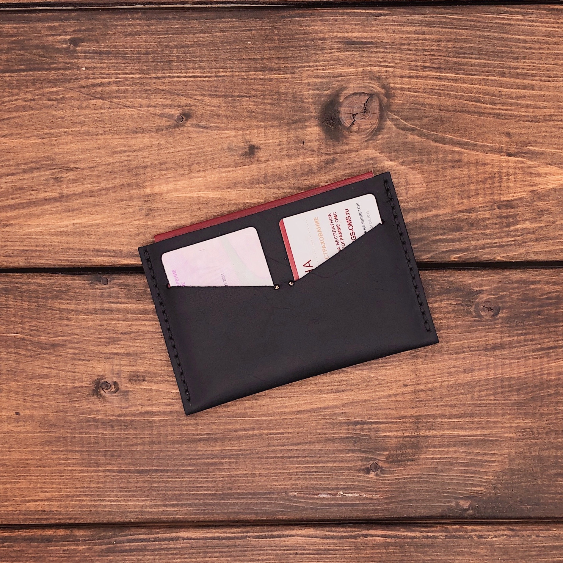 Чехол для паспорта "Маскат" (чёрный)