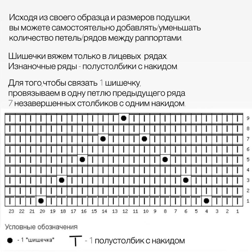Подушка с ромбами