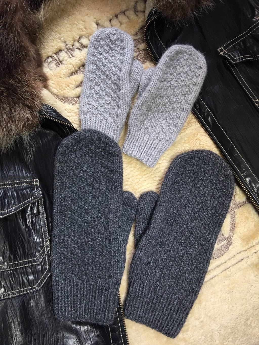 Мужские варежки