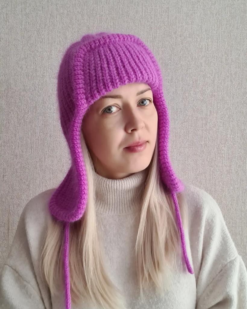 Ушанка крючком «The Best»