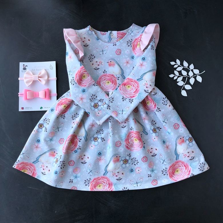 Платье трикотажное Рюша