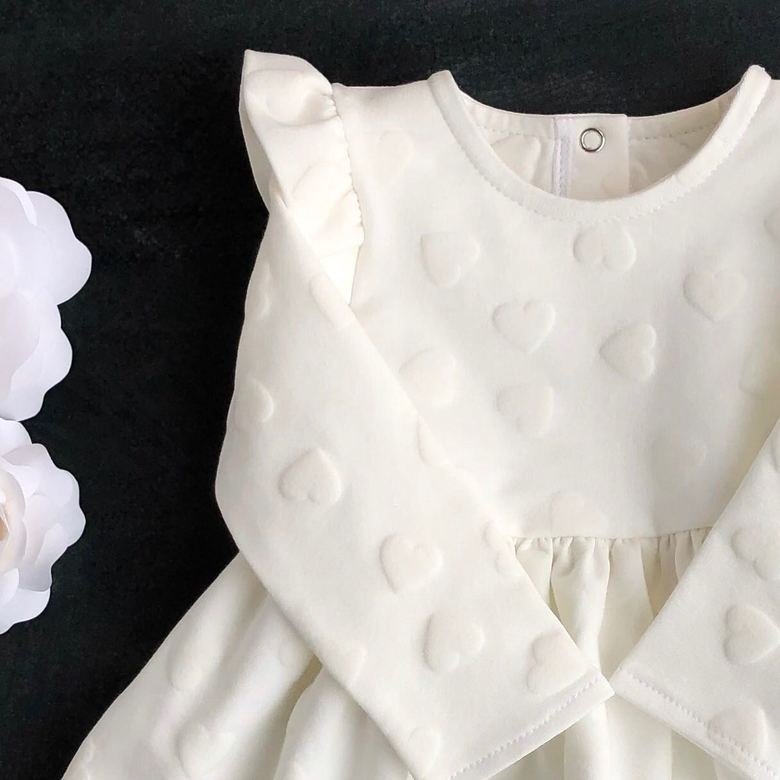 Платье трикотажное Рюша