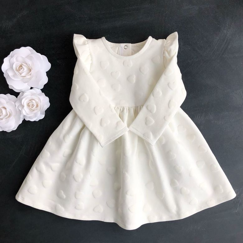 Платье трикотажное Рюша