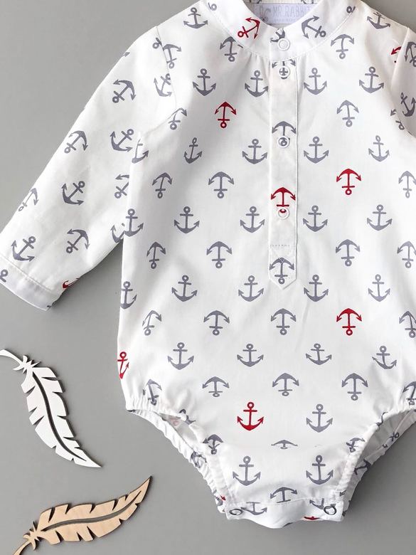 Рубашка - боди длинный рукав