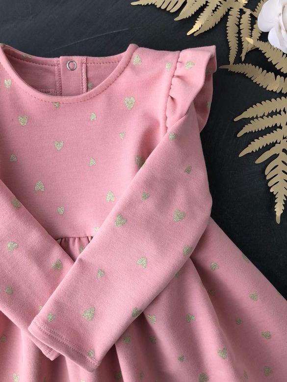 Платье трикотажное Рюша