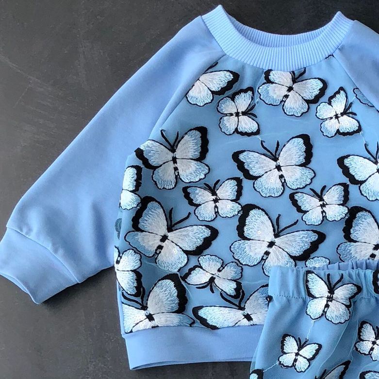 Комплект Бабочки Голубой