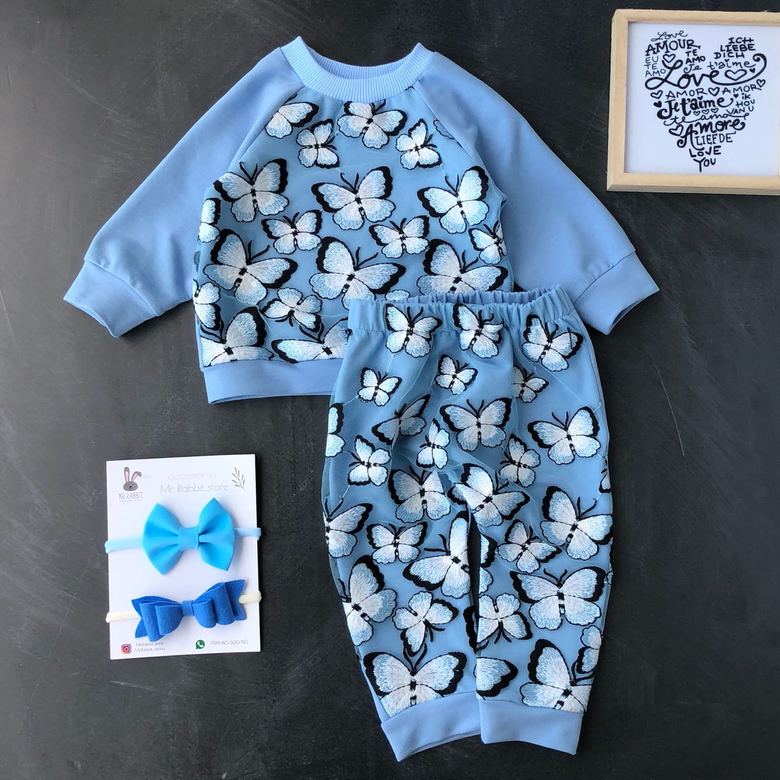 Комплект Бабочки Голубой