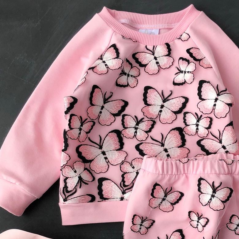 Комплект Бабочки Розовый