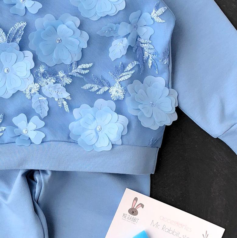 Комплект Цветы Голубой