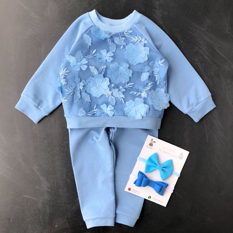 Комплект Цветы Голубой