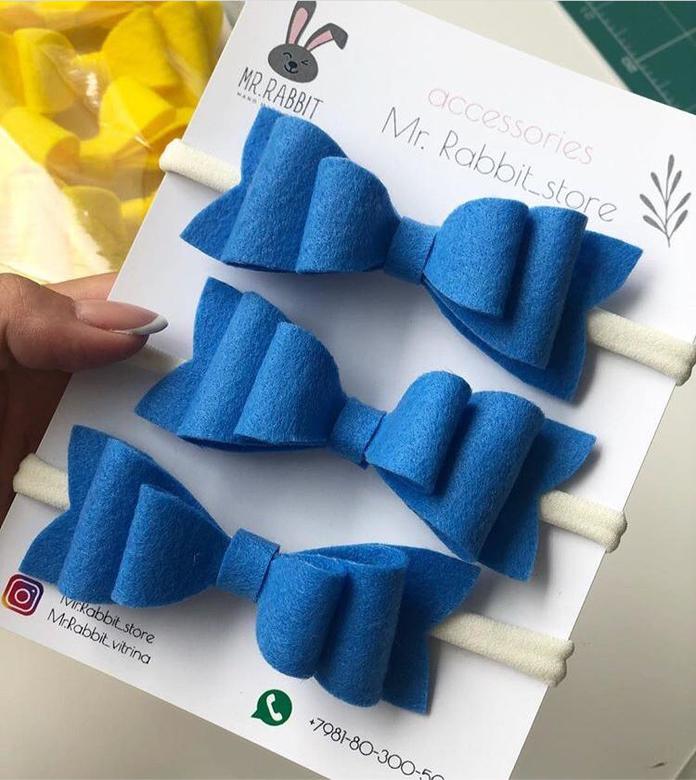 Бантик синий наличие